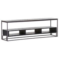 LOWBOARD  in 160/52/35 cm  - Anthrazit, Design, Holz/Metall (160/52/35cm) - Ambia Home