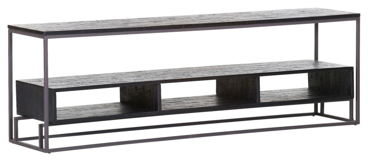 LOWBOARD  in 160/52/35 cm  - Anthrazit, Design, Holz/Metall (160/52/35cm) - Ambia Home