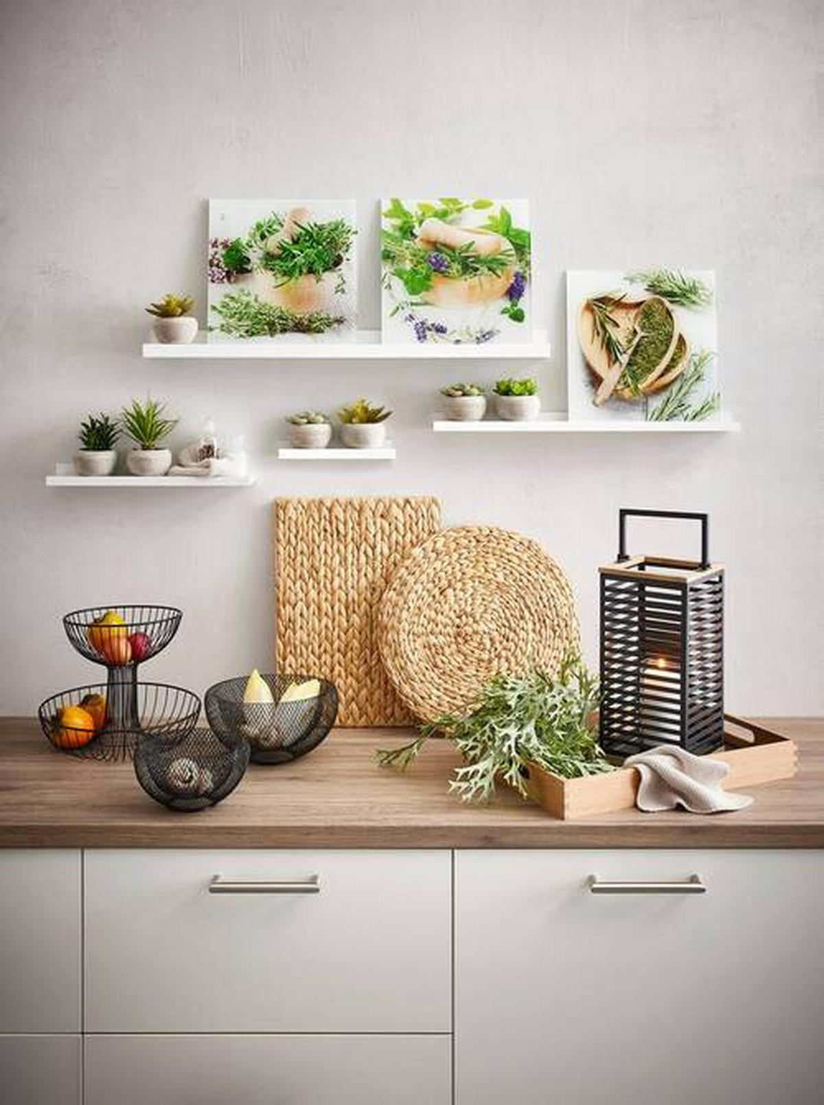 Tischset 2-teilig 5087008501 Metall, Naturmaterialien Naturfarben  - Naturfarben, Basics, Naturmaterialien/Metall (43/34cm) - Ambia Home