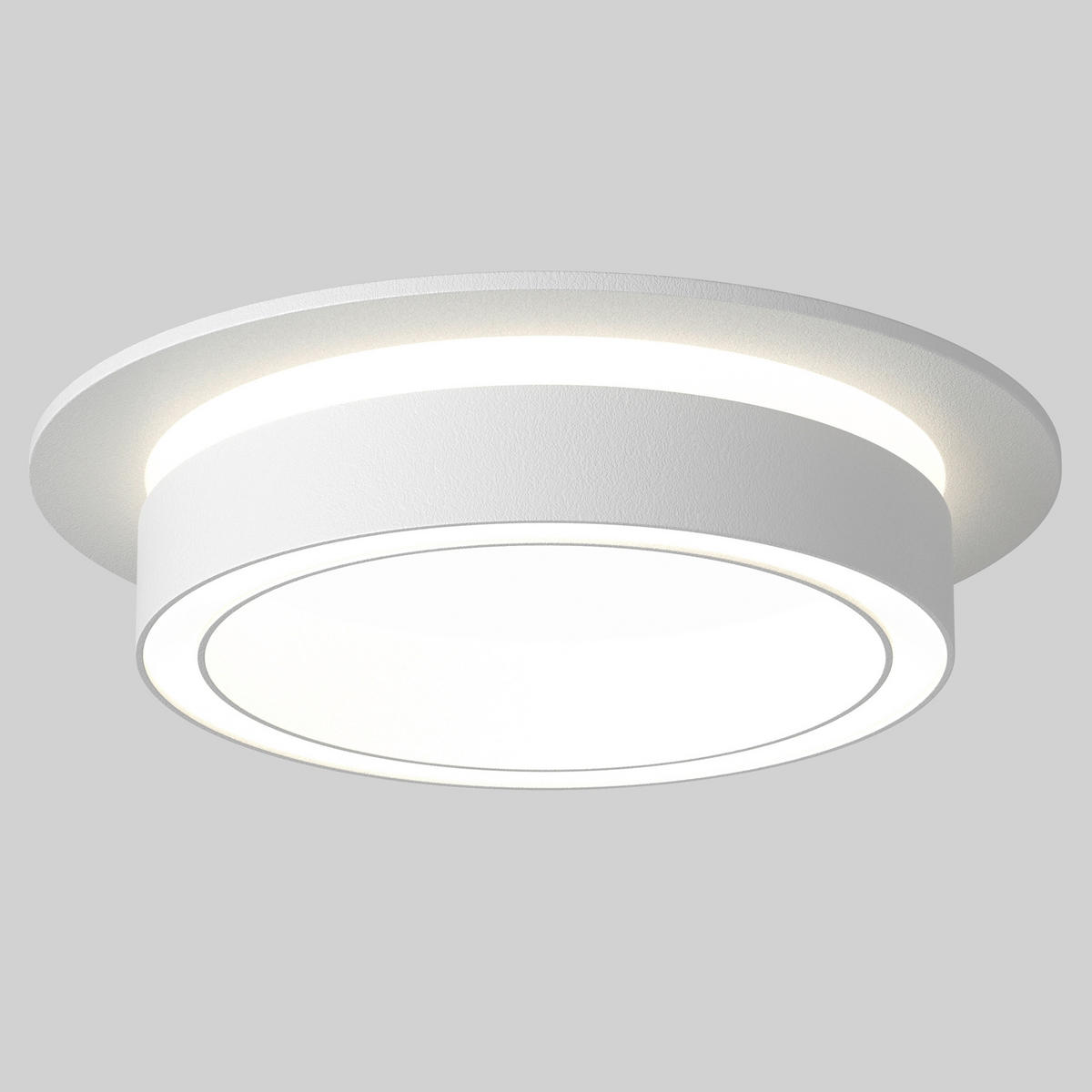 DECKENLEUCHTE  10,5/4,15 cm    - Weiss, Design, Kunststoff/Metall (10,5/4,15cm) - MAYTONI