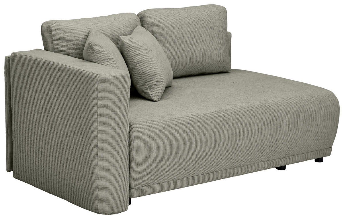 CHAISELONGUE in Chenille Braun  - Schwarz/Braun, KONVENTIONELL, Kunststoff/Textil (93/73/171cm) - MID.YOU