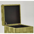 HOCKER Samt Grün  - Schwarz/Grün, Trend, Textil (40/43/40cm) - Xora