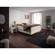 BOXSPRINGBETT 200/220 cm  in Creme  - Creme/Schwarz, KONVENTIONELL, Textil/Metall (200/220cm) - Esposa