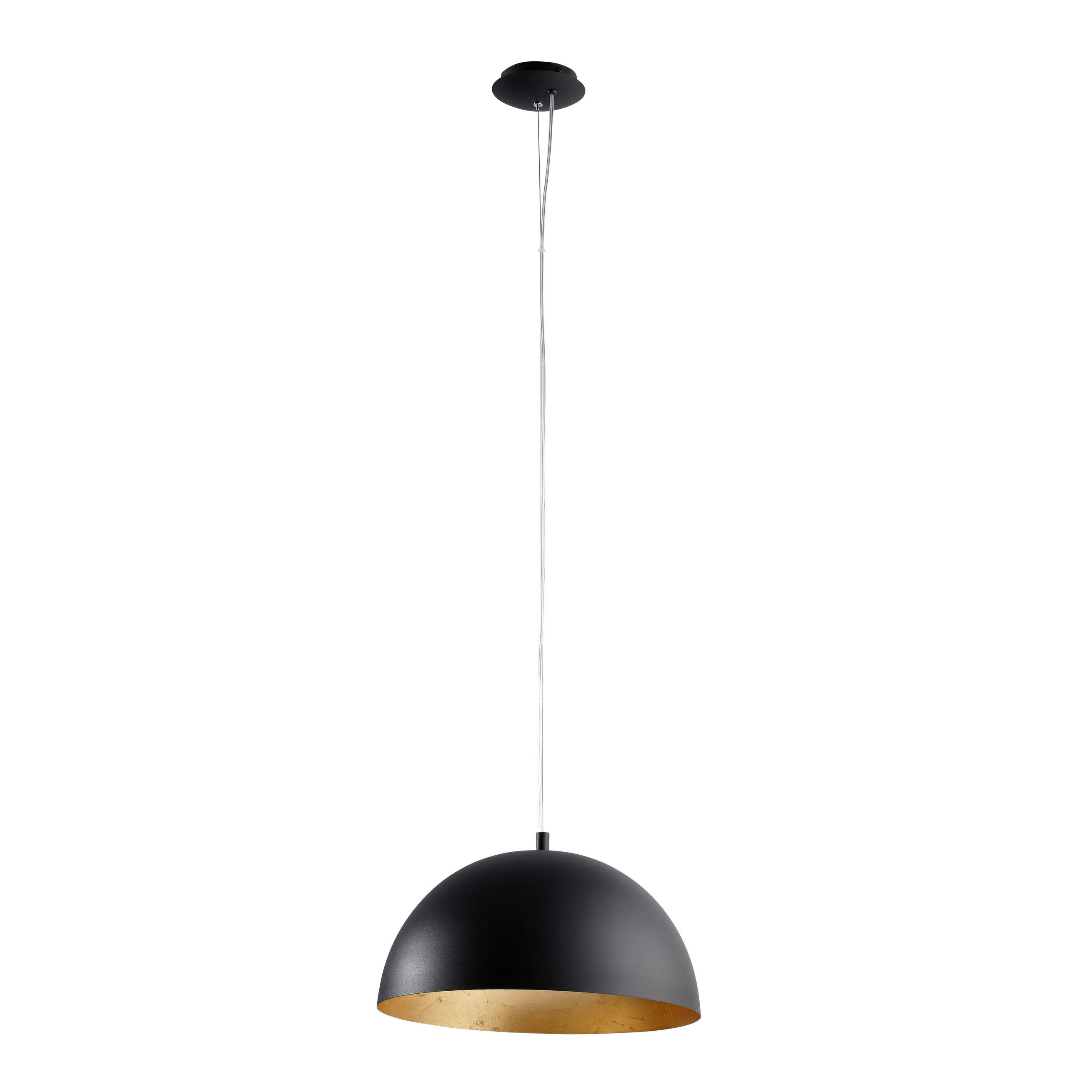 HÄNGELEUCHTE Gaetano 38/150 cm   - Goldfarben/Schwarz, Design, Metall (38/150cm) - Eglo