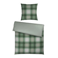 WENDEBETTWÄSCHE Satin 135/200 cm  - Grün, Textil (135/200cm) - Novel