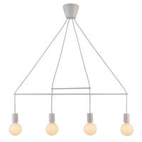 PENDELLEUCHTE Alto 94/10/95 cm   - Weiß, Design, Metall (94/10/95cm)