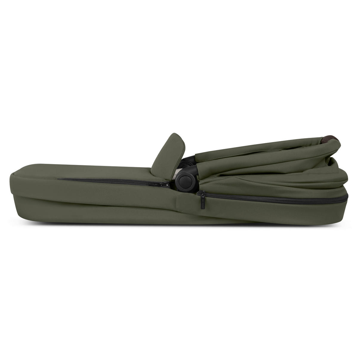 KINDERWAGENSET  Salsa Core All in One  Olive  - Dunkelgrün/Schwarz, Basics, Textil/Metall (63/123/97cm) - ABC Design