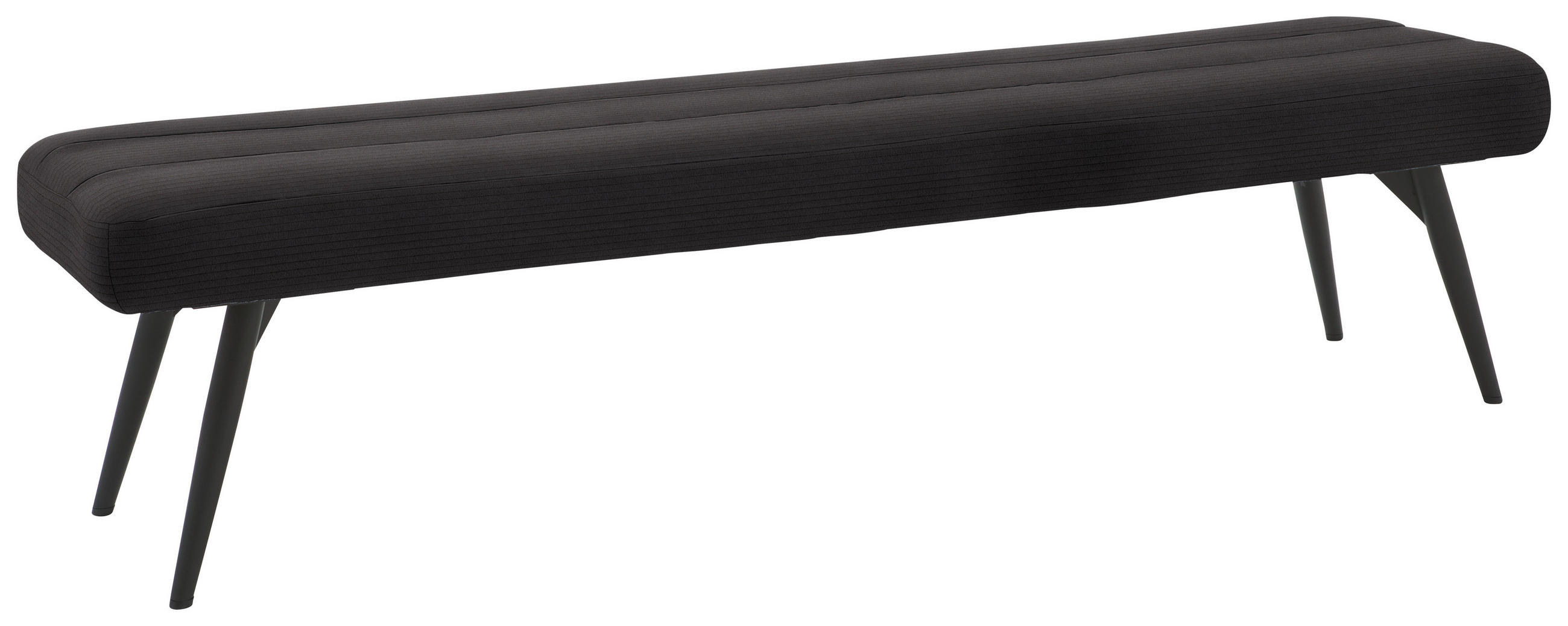 SITZBANK - Schwarz/Mokka, Design, Textil/Metall (200/48/47cm) - Dieter Knoll