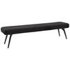 SITZBANK - Schwarz/Mokka, Design, Textil/Metall (200/48/47cm) - Dieter Knoll