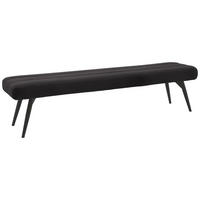 SITZBANK - Schwarz/Mokka, Design, Textil/Metall (200/48/47cm) - Dieter Knoll