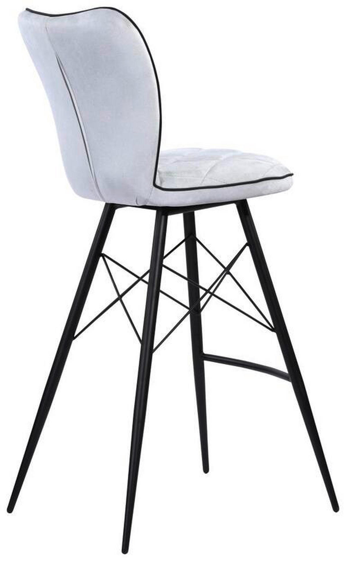 BARSKA STOLICA  plava   - crna/plava, Dizajnerski, metal/tekstil (43,5/106,5/53cm) - Hom`in
