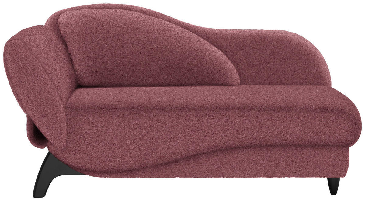 LIEGE  in Webstoff Beere  - Beere/Schwarz, MODERN, Holz/Textil (84/87/171-190cm) - Joka