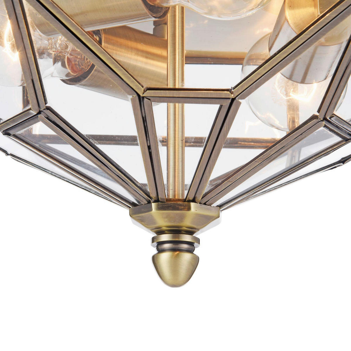 DECKENLEUCHTE     - Transparent/Bronzefarben, Trend, Metall (35.2/19.2cm) - MAYTONI