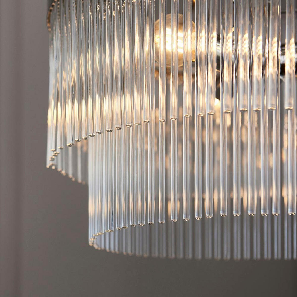 KRISTALL-HÄNGELEUCHTE 50/62-200 cm   - Transparent, KONVENTIONELL, Glas (50/62-200cm)