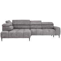 HÖRNSOFFA i vävt tyg grå  - svart/grå, Design, metall/textil (216/300cm) - Welnova