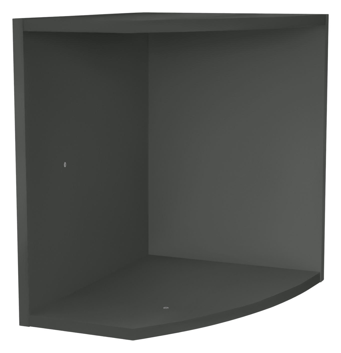 AUFSATZSCHRANK 30/40/38 cm in - Graphitfarben, KONVENTIONELL, Holzwerkstoff (30/40/38cm) - Xora