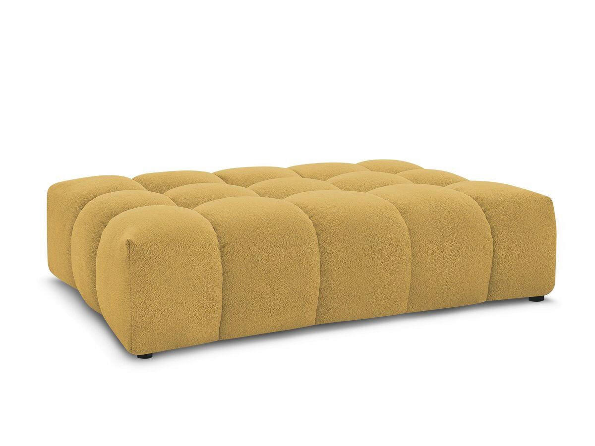 HOCKER EVEREST Flachgewebe Gelb  - Gelb/Schwarz, MODERN, Kunststoff/Textil (166/100/40cm)