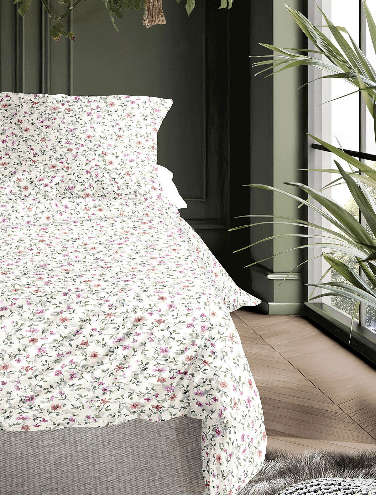 BETTWÄSCHE Makosatin 135/200 cm  - Weiß, KONVENTIONELL, Textil (135/200cm) - Irisette