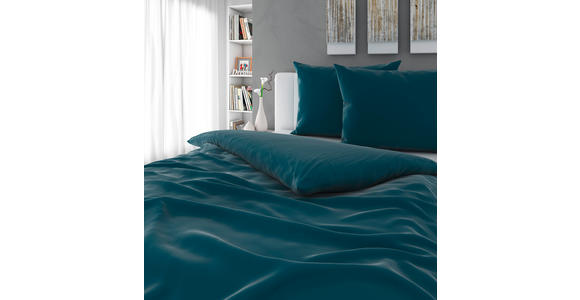 BETTWÄSCHE 200/200 cm - Petrol, Basics, Textil (200/200cm) - Novel
