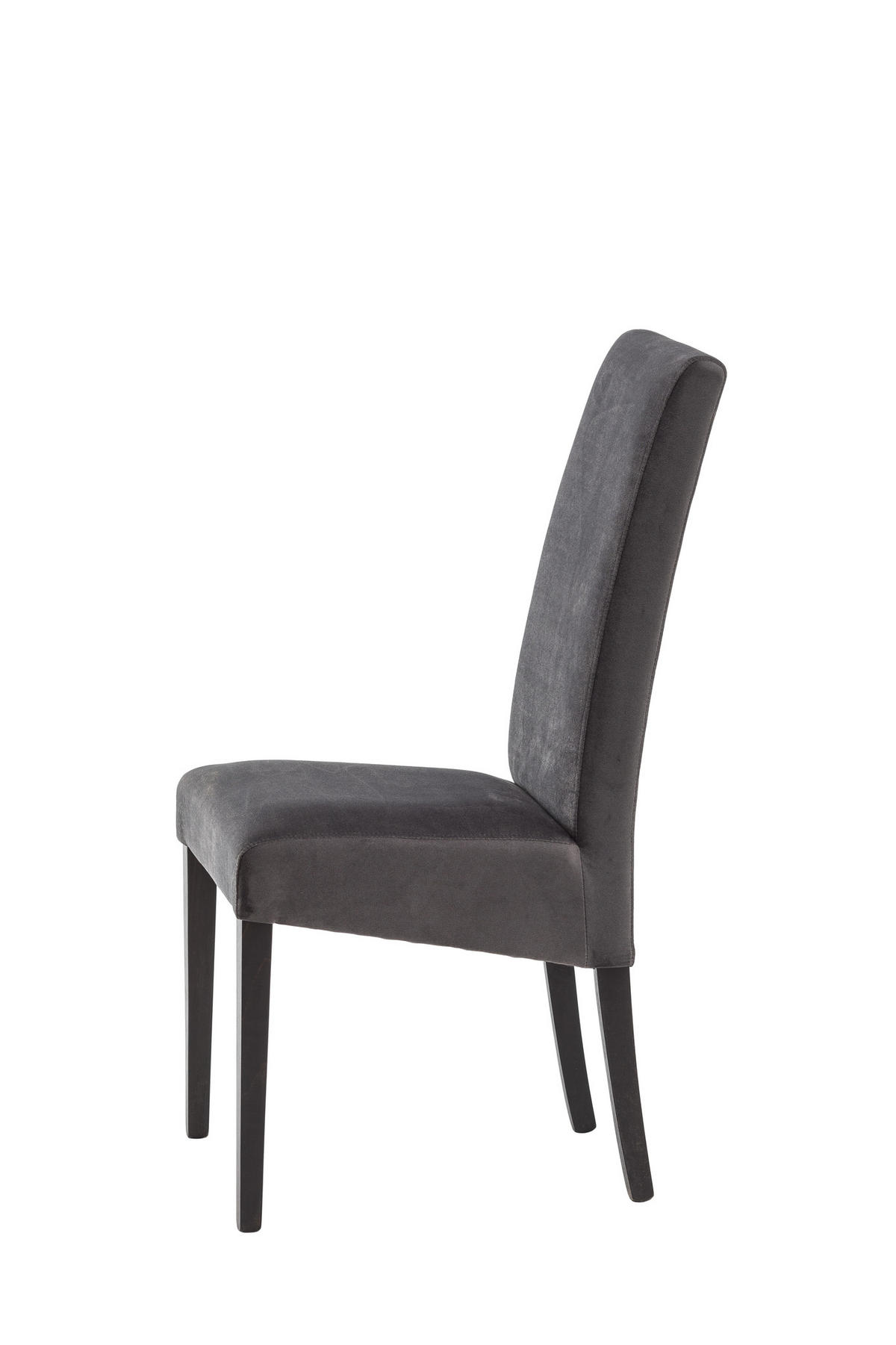 STOLICA  tamno siva  drvo, tekstil      - tamno siva/wenge boje, Konvencionalno, drvo/tekstil (46/101/62cm)