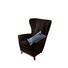 SESSEL Echtleder Braun - Nussbaumfarben/Braun, Design, Leder (91/110/95cm) - WISCHI BLACK LABEL