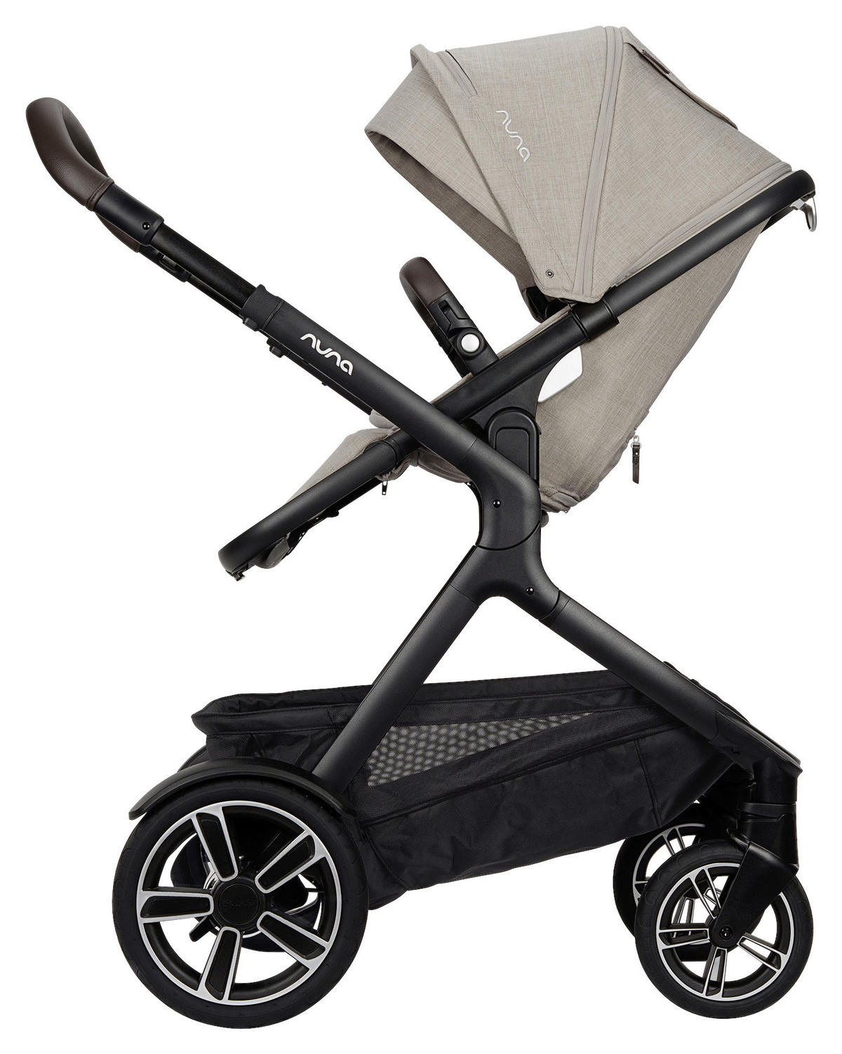 GESCHWISTERWAGEN Demi next  - Schwarz, Basics, Metall (63/123/83cm) - Nuna