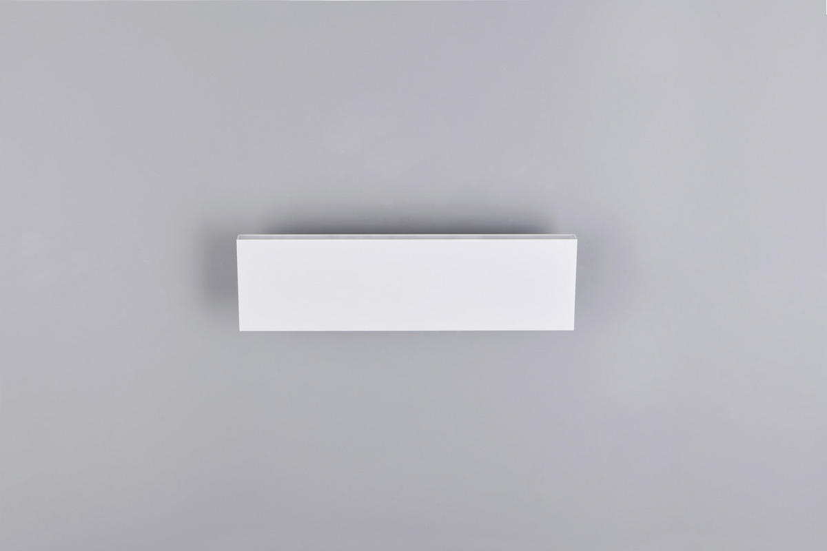LED-WANDLEUCHTE - Weiss, Design, Kunststoff/Metall (28/8/4,5cm) - Novel