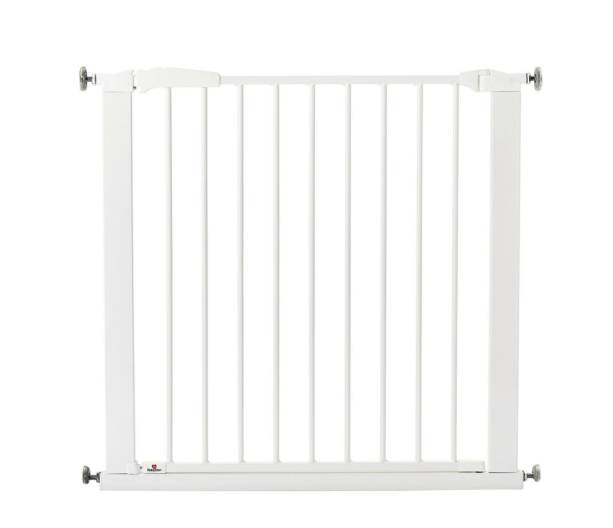 TÜRSCHUTZGITTER zum Klemmen 83,5/72,50 cm  - Weiß, Basics, Metall (83,5/72,50cm) - Baby Dan