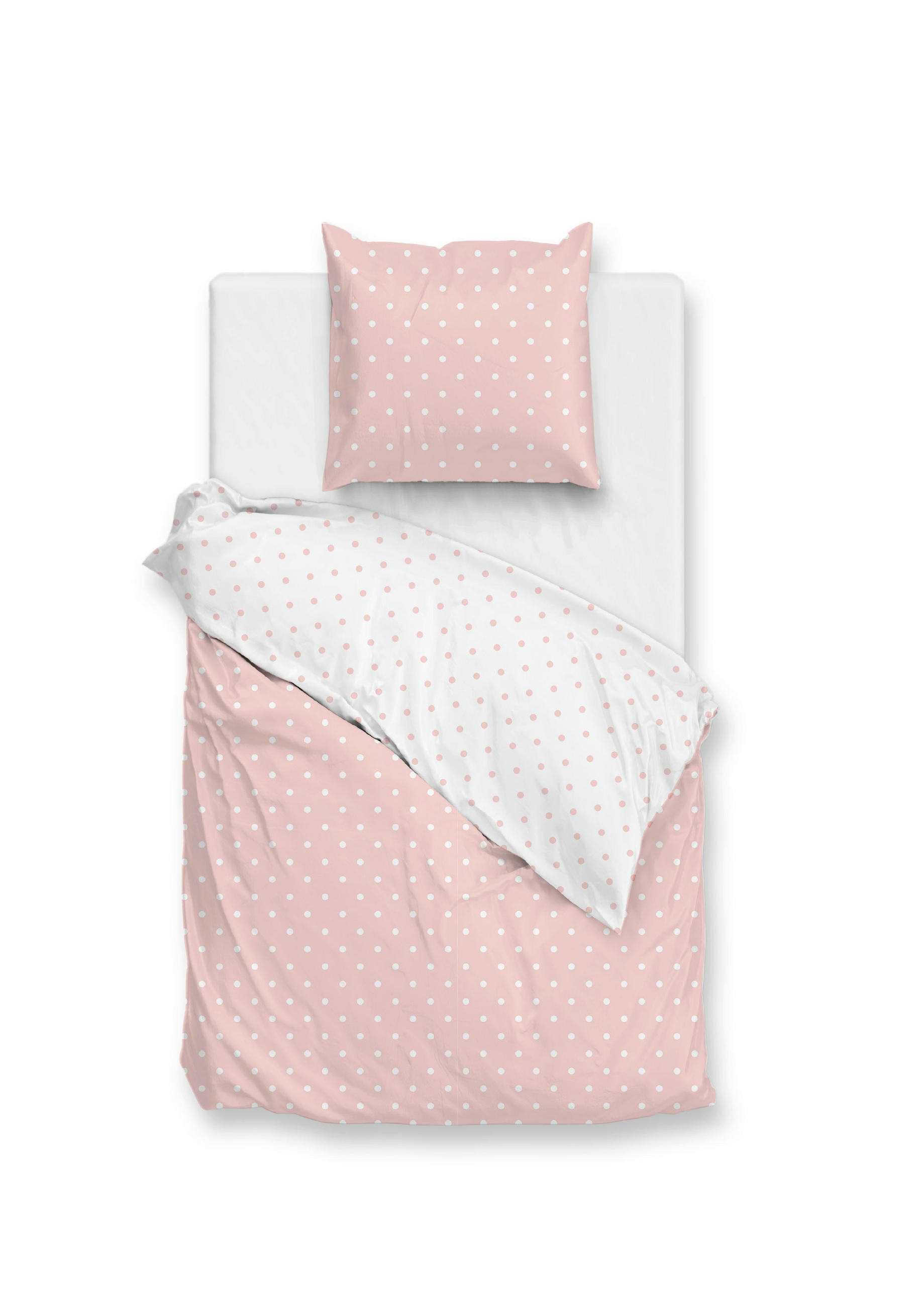 BETTWÄSCHE Punta-di-Cotone Renforcé 155/220 cm  - Rosa, Basics, Textil (155/220cm)