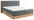BOXSPRINGBETT 180/200 cm  in Grau, Naturfarben  - Naturfarben/Grau, KONVENTIONELL, Kunststoff/Textil (180/200cm) - Esposa