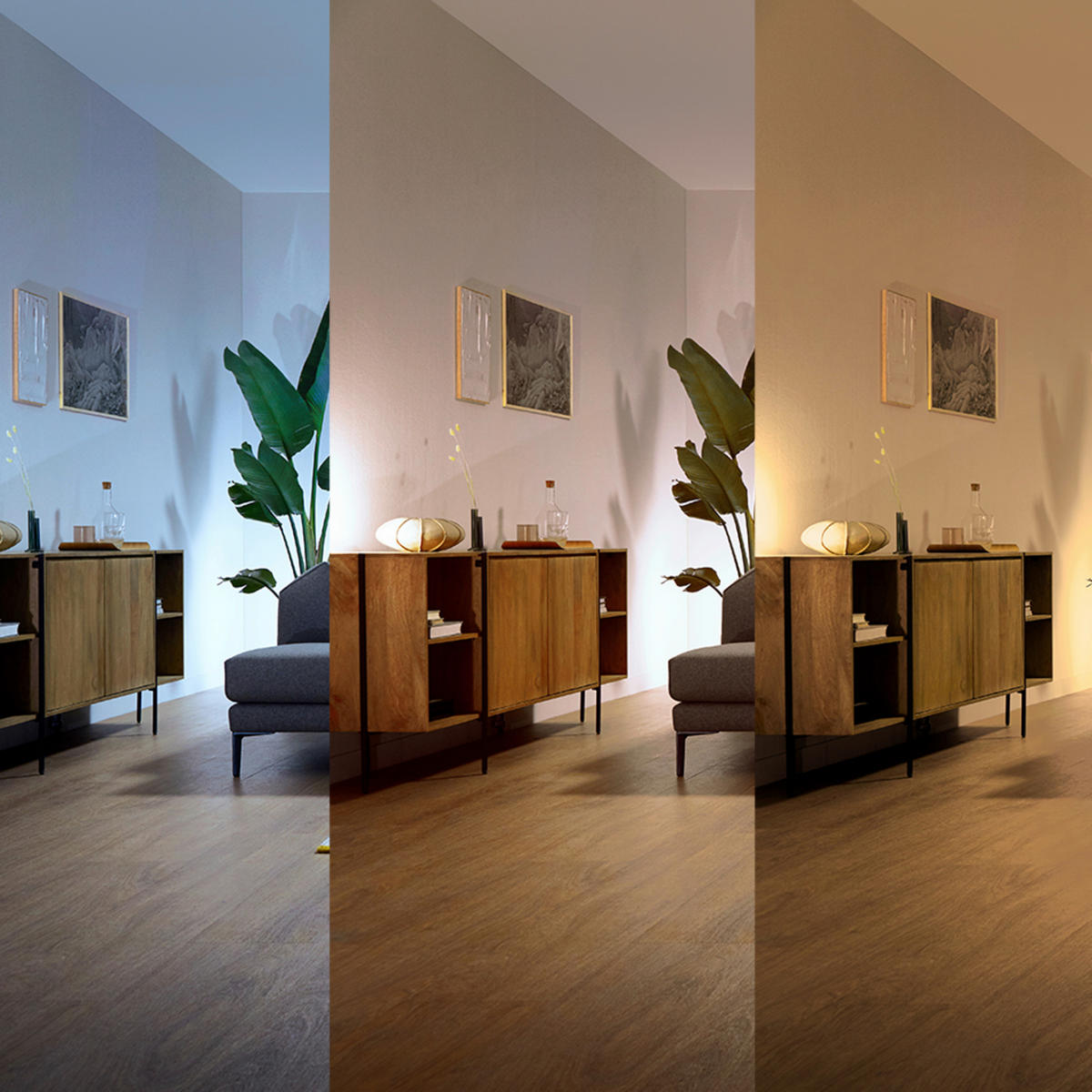 Deckenleuchte mit Ventilator 51/42/51 cm   - Weiß, KONVENTIONELL, Kunststoff (51/42/51cm) - Philips