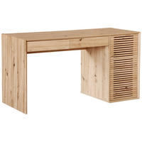 PÍSACÍ STÔL, dub artisan, 140/75/60 cm - dub artisan, Design, kompozitné drevo (140/75/60cm) - Hom`in