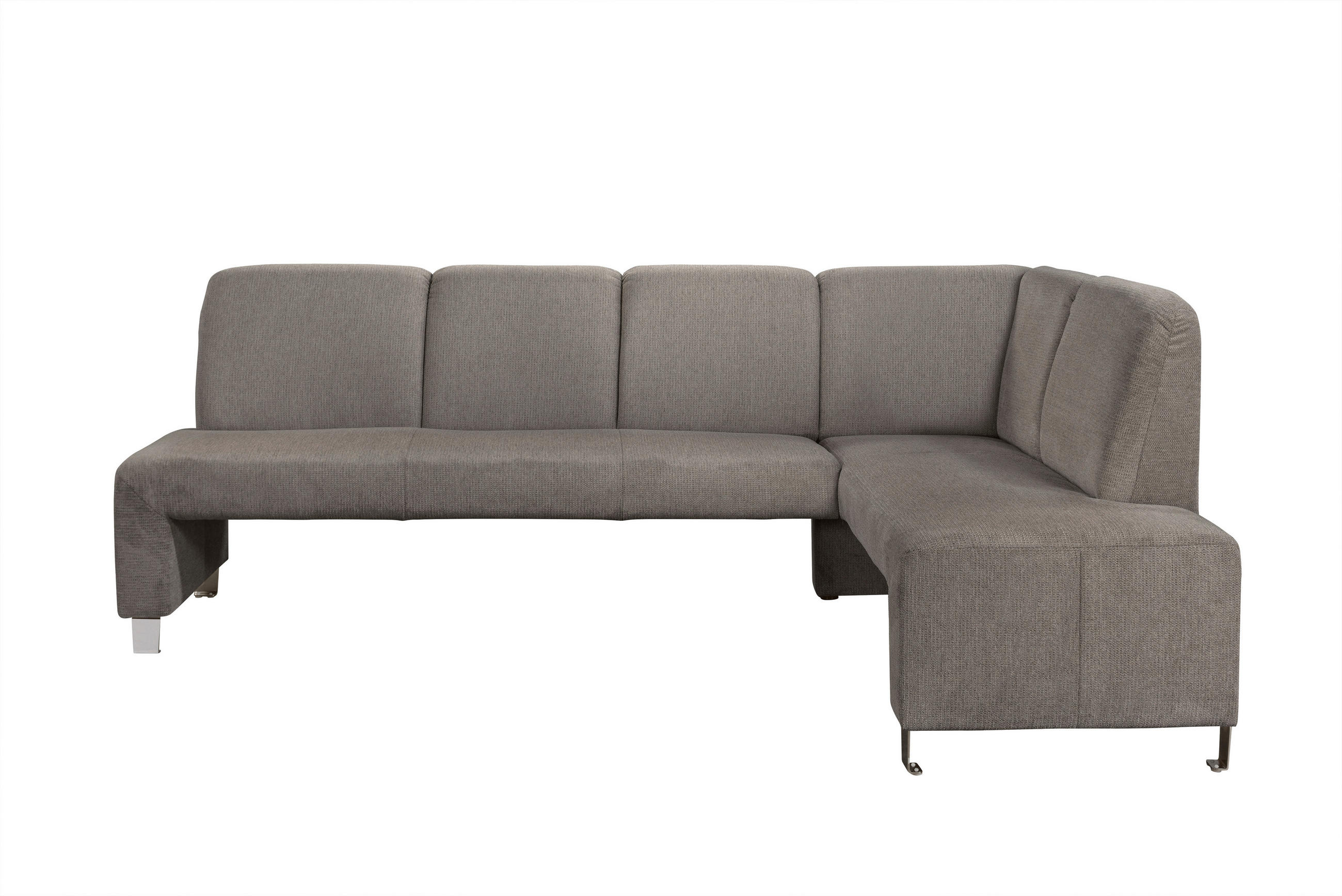 KLUPA KUTNA  smeđa  drvo, tekstil, drvni materijal      - srebrne boje/smeđa, Moderno, drvni materijal/drvo (243/158cm) - Livetastic