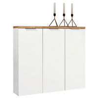 Dulap Pentru Pantofi 120/115/34 cm  - alb/culoare lemn stejar, Design, plastic/metal (120/115/34cm) - Xora