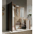 GARDEROBE 6-teilig  in 145/184/29 cm  - Eichefarben/Grau, Basics, Holzwerkstoff (145/184/29cm) - Carryhome