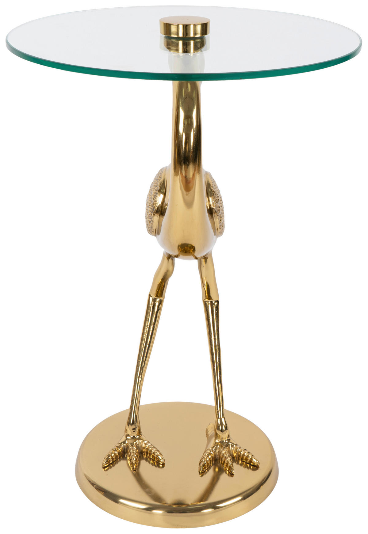 BEISTELLTISCH in Metall 40/40/58 cm  - Goldfarben, Design, Glas/Metall (40/40/58cm) - Kayoom
