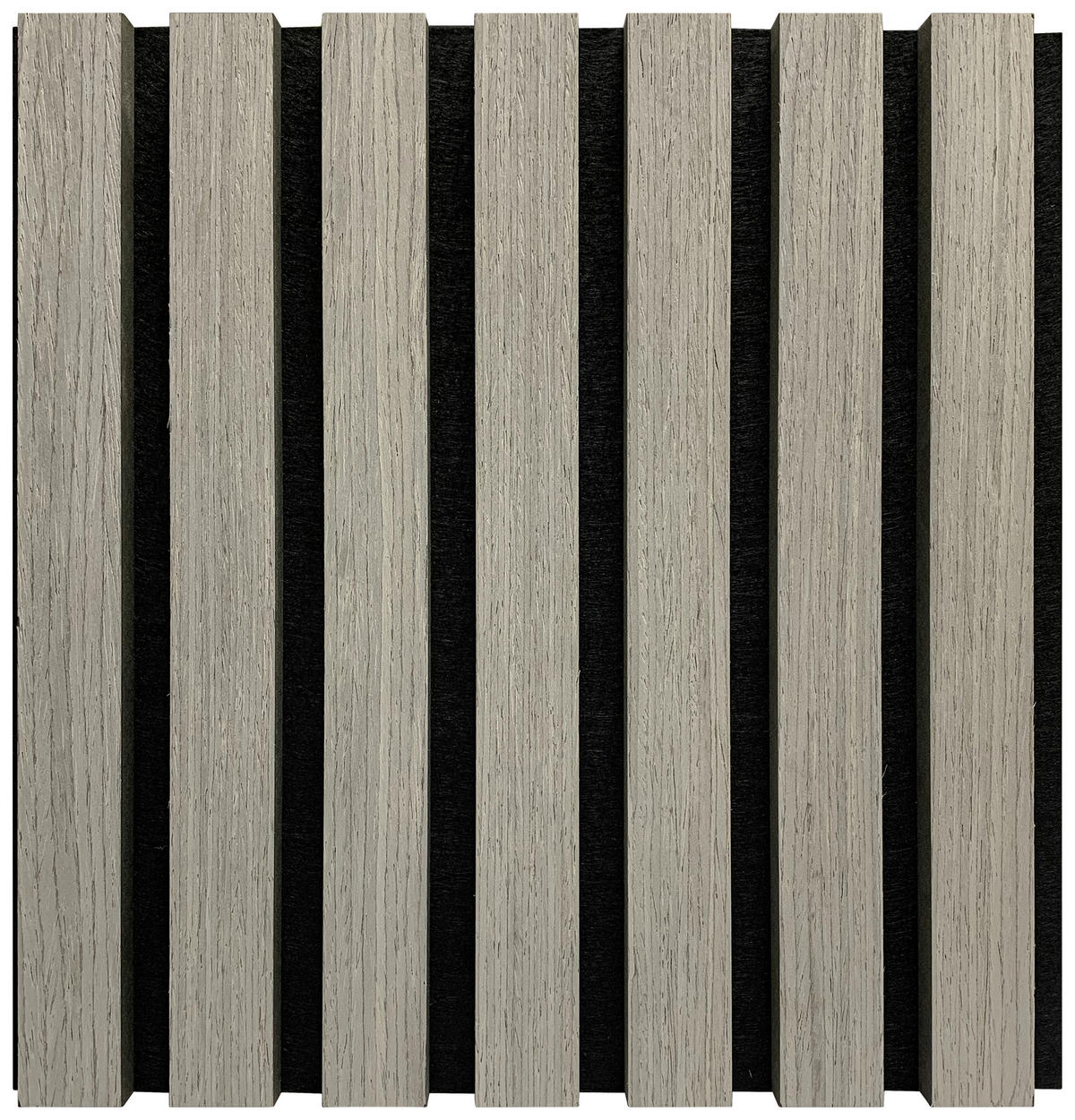 PANNEAU ACOUSTIQUE Echtholz 4 Stück  - Graubraun, Konventionell, Holz/Kunststoff (52/104/2,2cm)