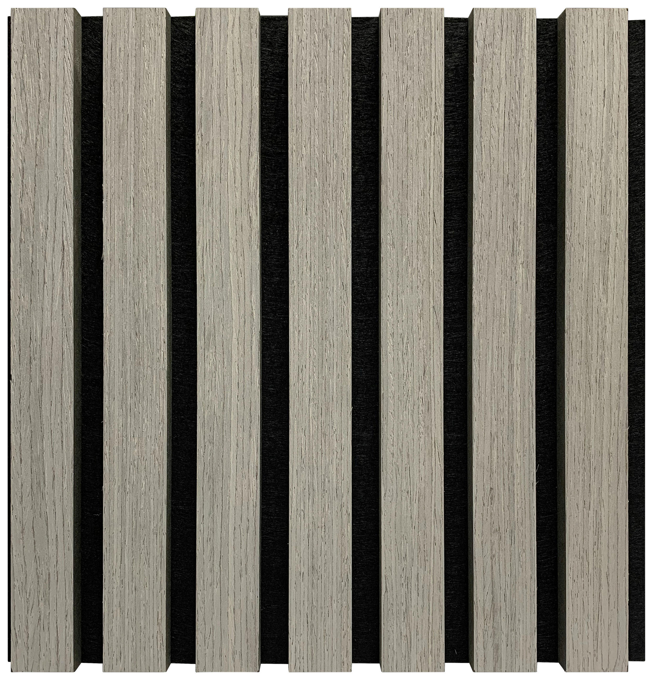 Thumbnail - Xora Akustikpaneel, Graubraun, Holz, Kunststoff, Pappel, 104x2.2x52 cm, Montage ohne Bohren, Tapeten & Wandverkleidungen...