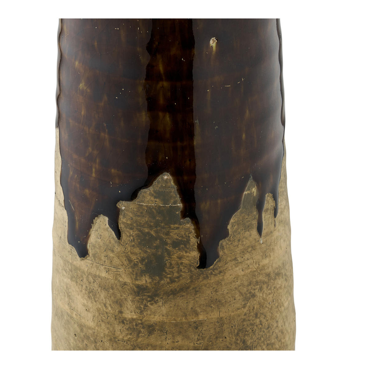 VASE  - Braun, Basics, Keramik (11/39cm)