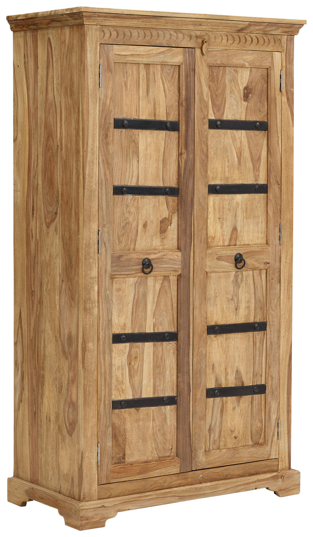 VIACÚČELOVÁ SKRIŇA, prírodná farba, indický palisander, 97/176/50 cm - prírodná farba, Romantik / Landhaus, kov/drevo (97/176/50cm) - Livetastic