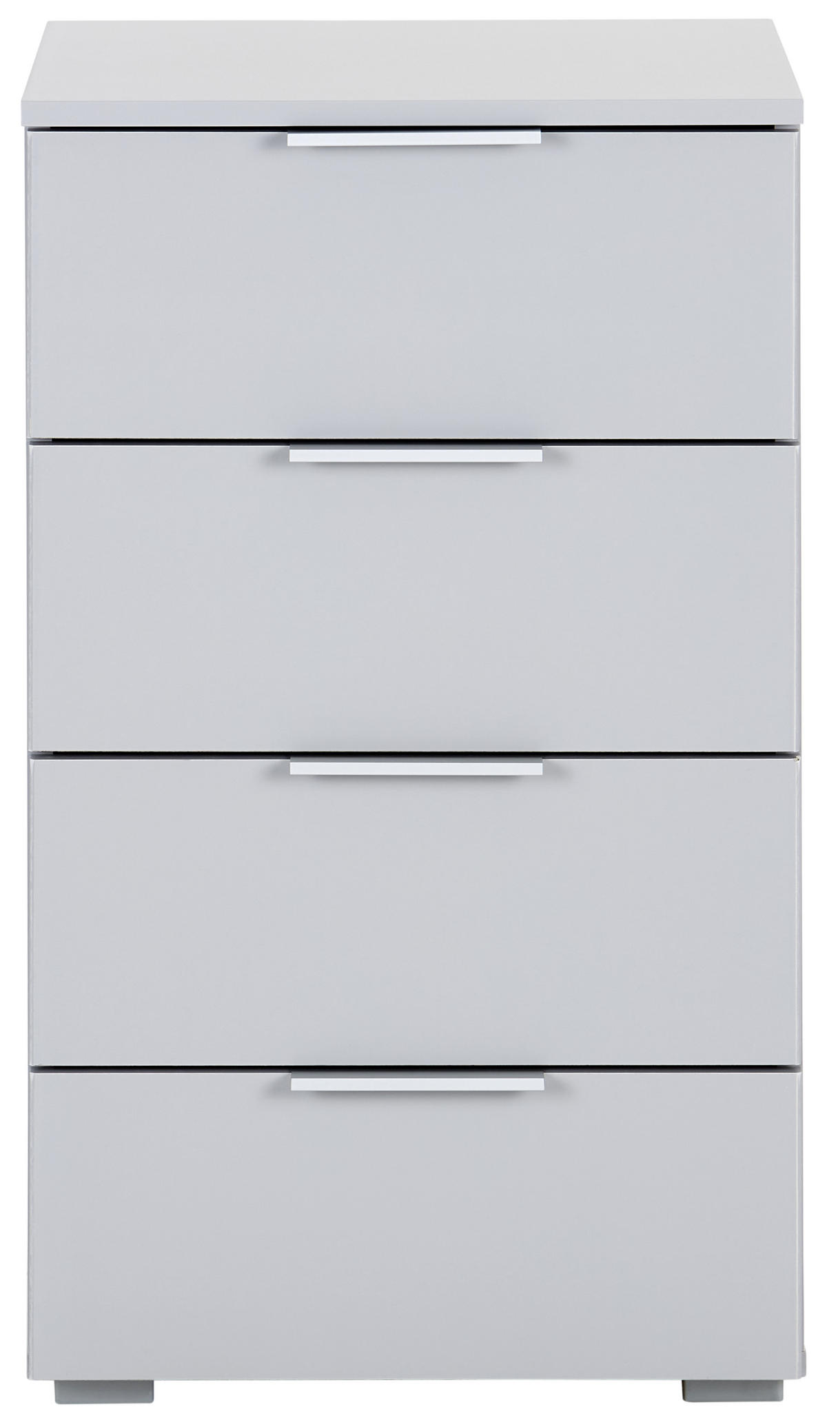 KOMMODE 47/81/42 cm  in Hellgrau  - Hellgrau/Alufarben, Modern, Holzwerkstoff (47/81/42cm) - Rauch Möbel