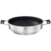 SERVÍROVACÍ PÁNEV,  24 cm  - černá/barvy nerez oceli, Basics, kov (24cm) - Rösle