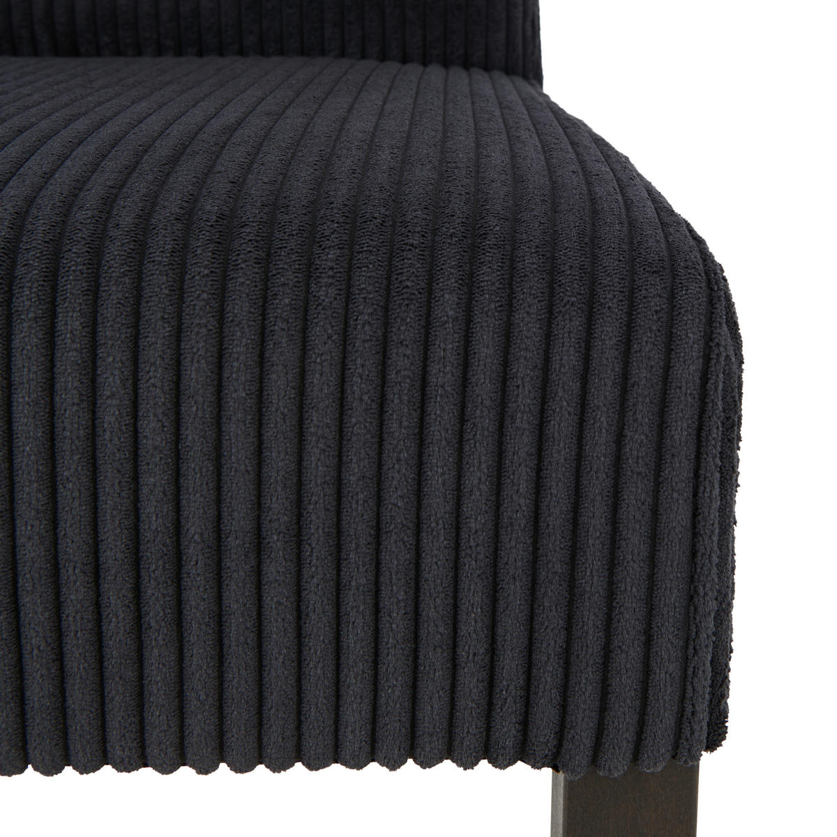 STUHL Webstoff Schwarz Buche massiv  - Wengefarben/Schwarz, MODERN, Holz/Textil (48/95/62cm)