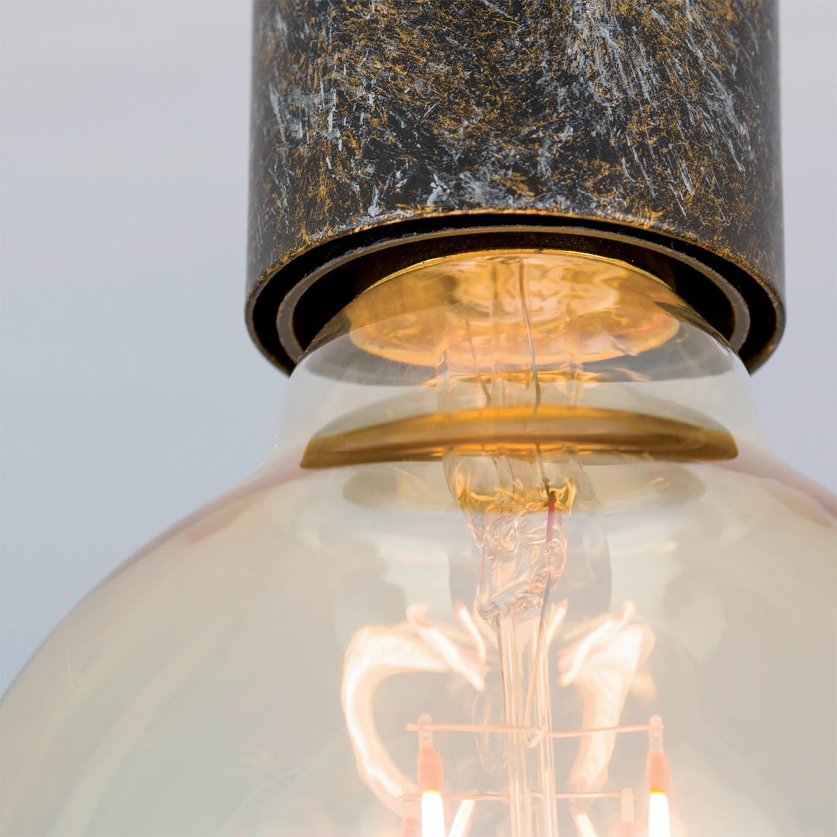 DECKENLEUCHTE Retro 8/8,5 cm   - Bronzefarben, LIFESTYLE, Metall (8/8,5cm)