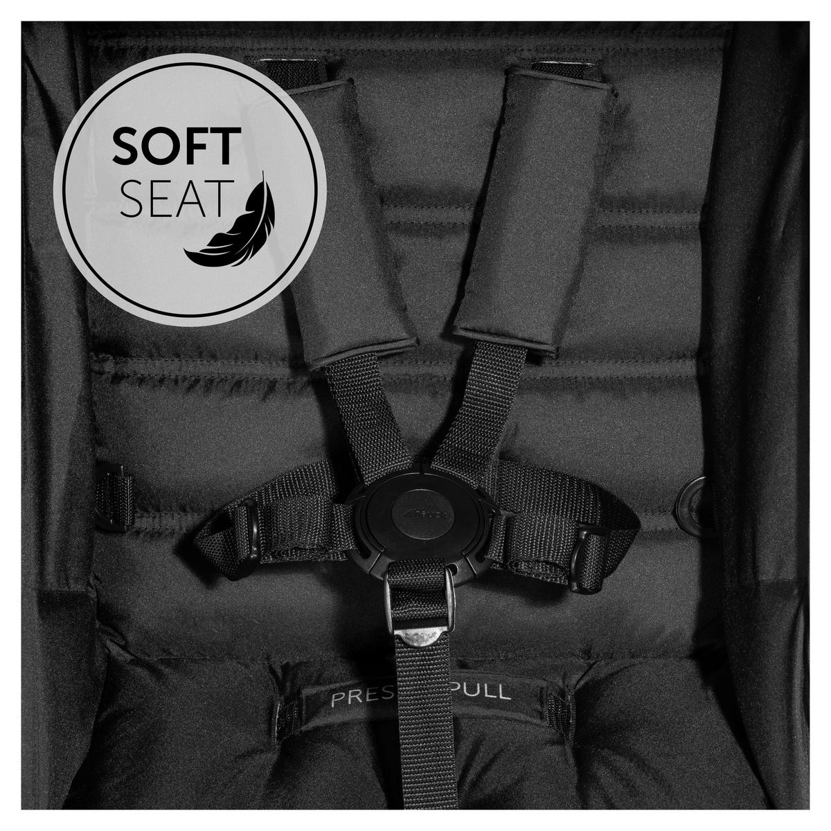 BUGGY RAPID 4  - Schwarz, Basics, Textil/Metall (54/104/92cm) - Hauck