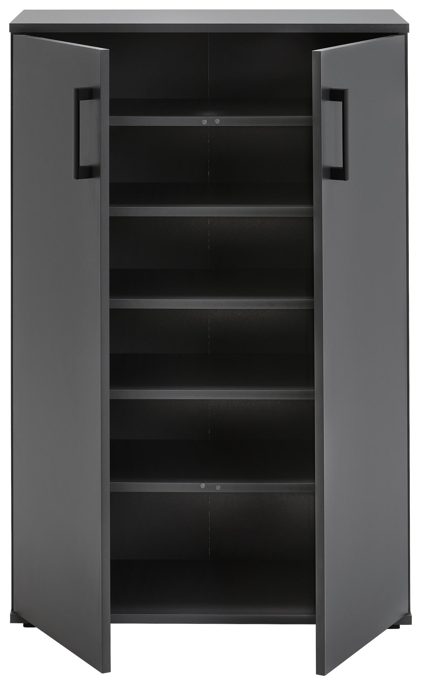 SCHUHSCHRANK Anthrazit  - Anthrazit/Schwarz, KONVENTIONELL, Holzwerkstoff/Kunststoff (70/106/33,4cm) - Xora