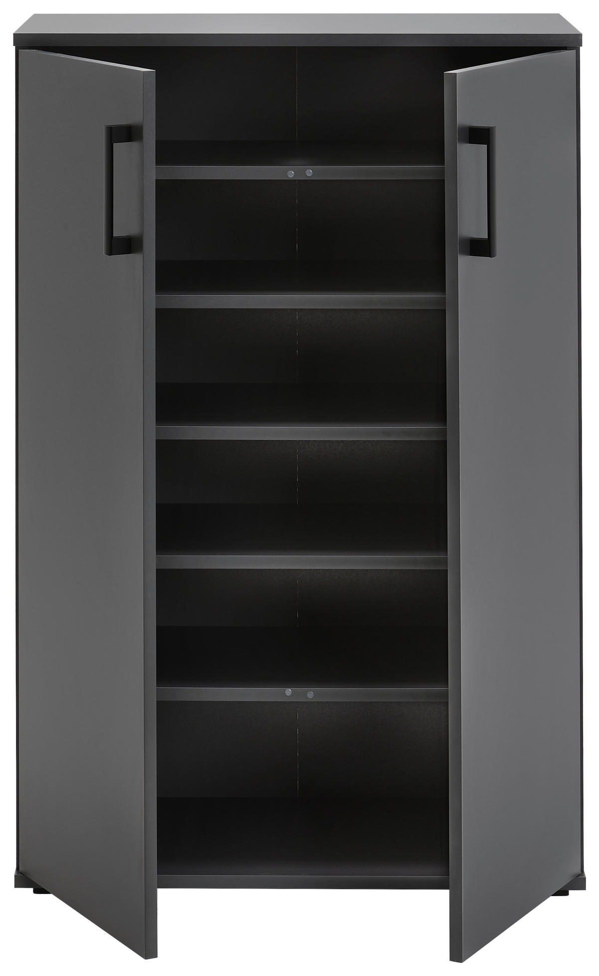 SCHUHSCHRANK Anthrazit  - Anthrazit/Schwarz, KONVENTIONELL, Holzwerkstoff/Kunststoff (70/106/33,4cm) - Xora