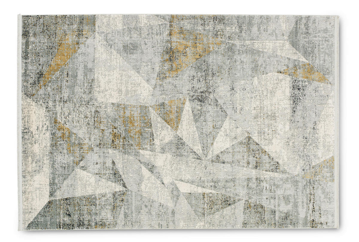 WEBTEPPICH 160/230 cm Positano Anthrazit, Creme  - Anthrazit/Creme, Basics, Textil (160/230cm)