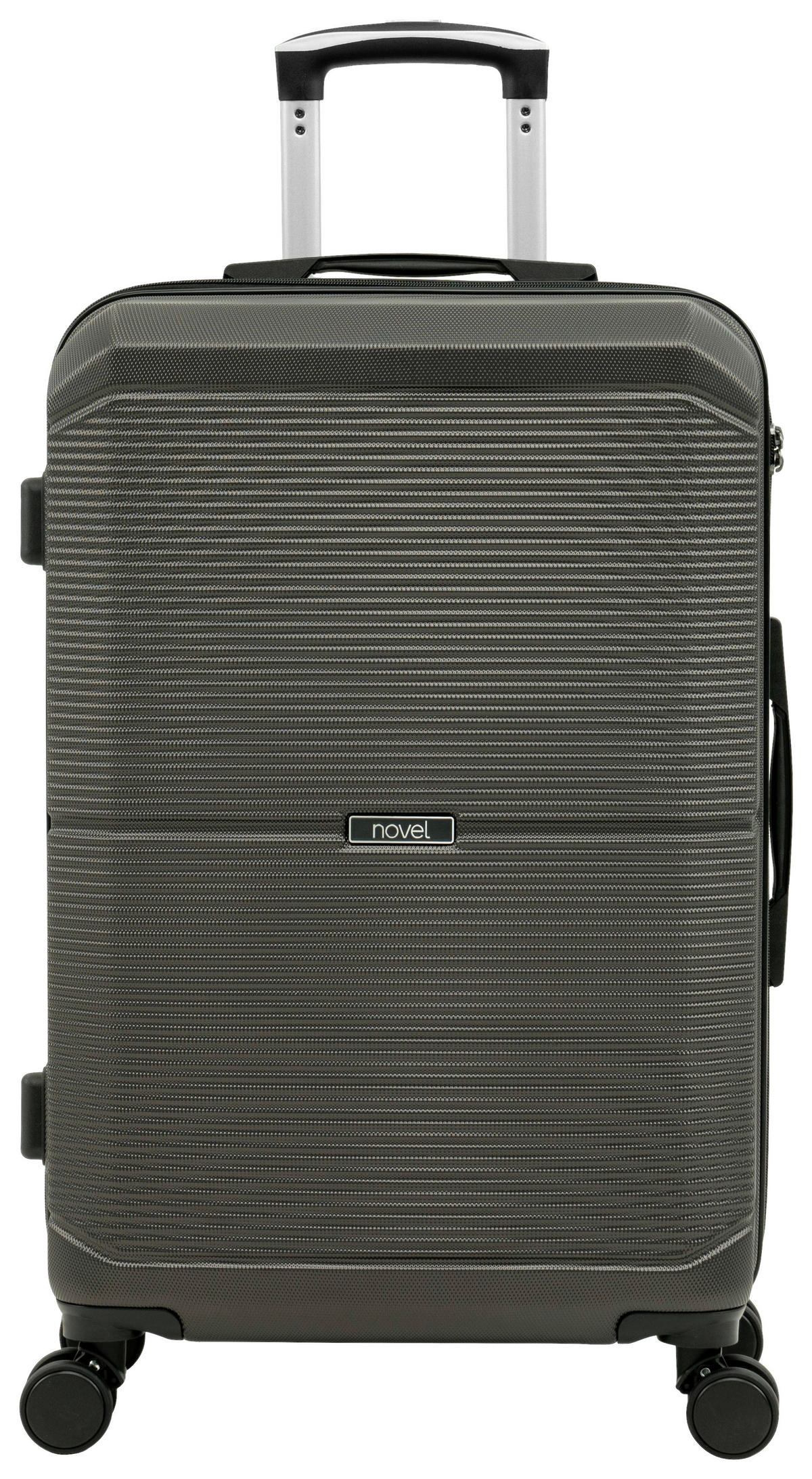 REISEKOFFERSET Anthrazit 3-teilig  - Anthrazit, Design, Kunststoff (48,5/76/30cm) - Novel