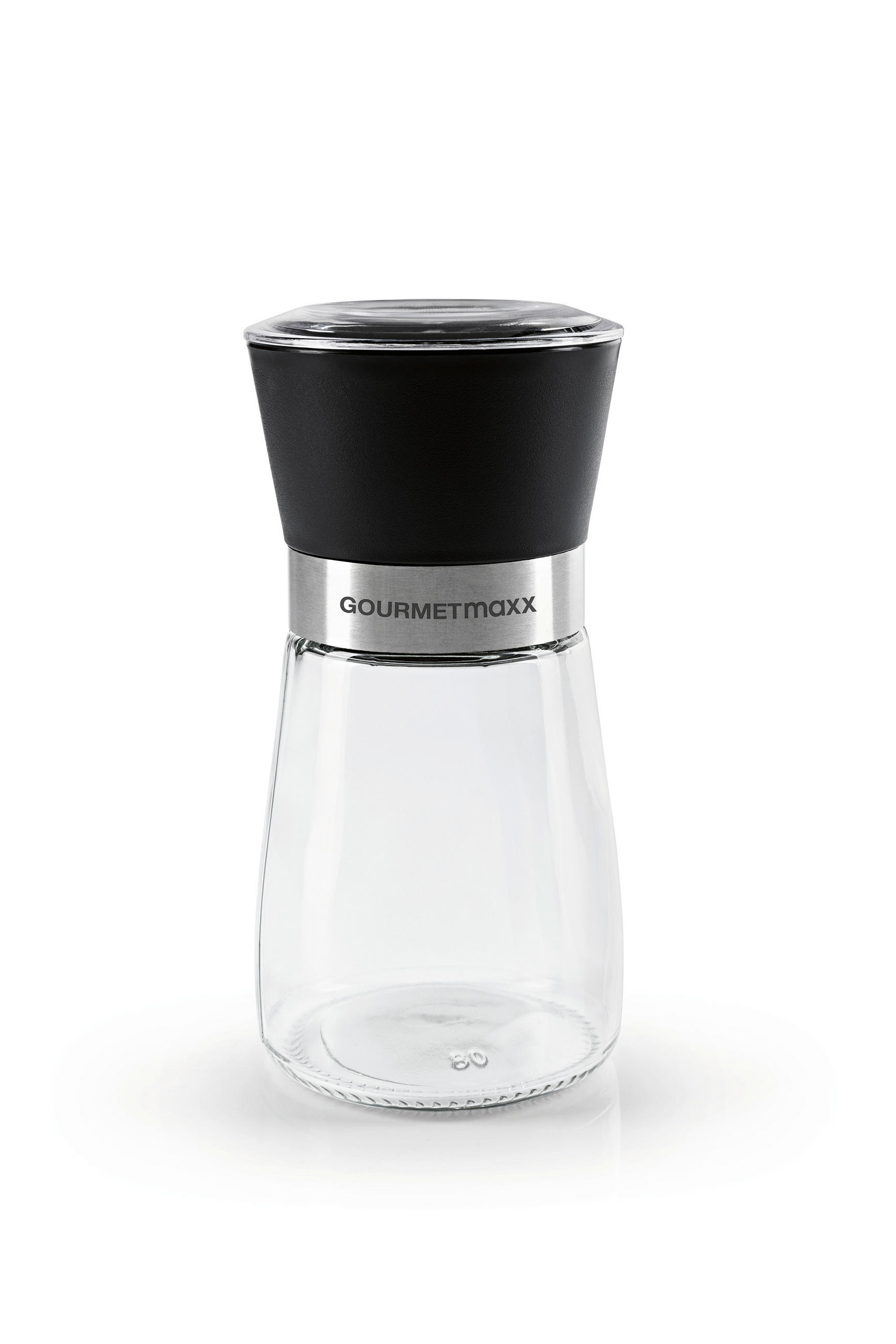 SALZ- UND PFEFFERMÜHLE GOURMETmaxx  - Schwarz, Basics, Glas/Keramik (6,5/13cm)